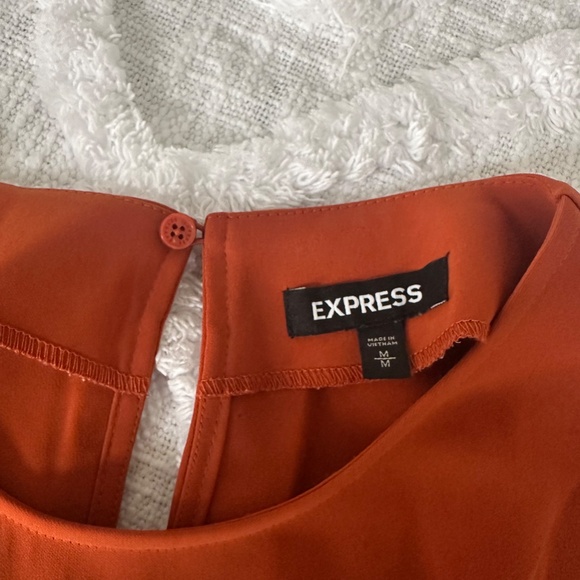 Express Orange/Brown Blouse - Picture 2 of 4